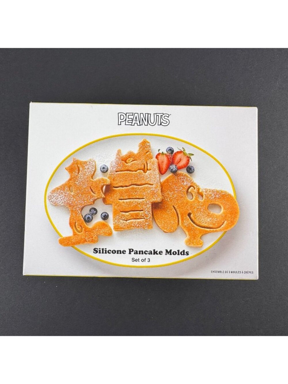 Williams Sonoma Peanuts Silicone Pancake Molds Snoopy Woodstock Set of 3